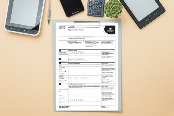 Form AP01 Companies House