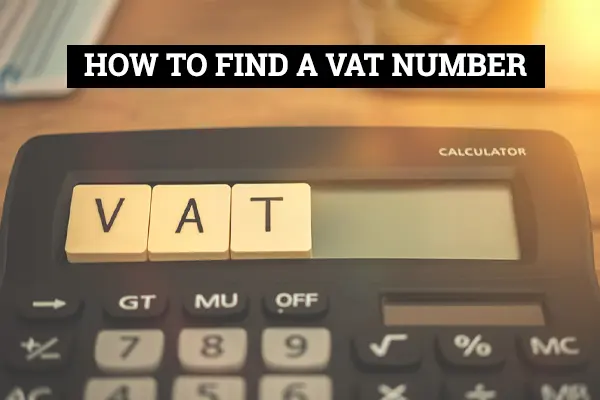 Find a VAT Number in UK