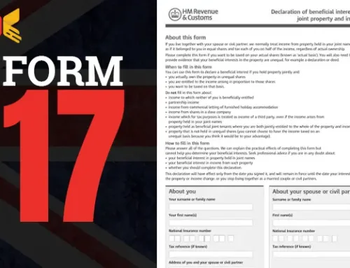 Form 17: Declare Unequal Property Ownership for Tax in UK