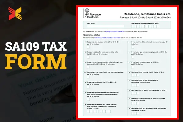 SA109 Tax Form