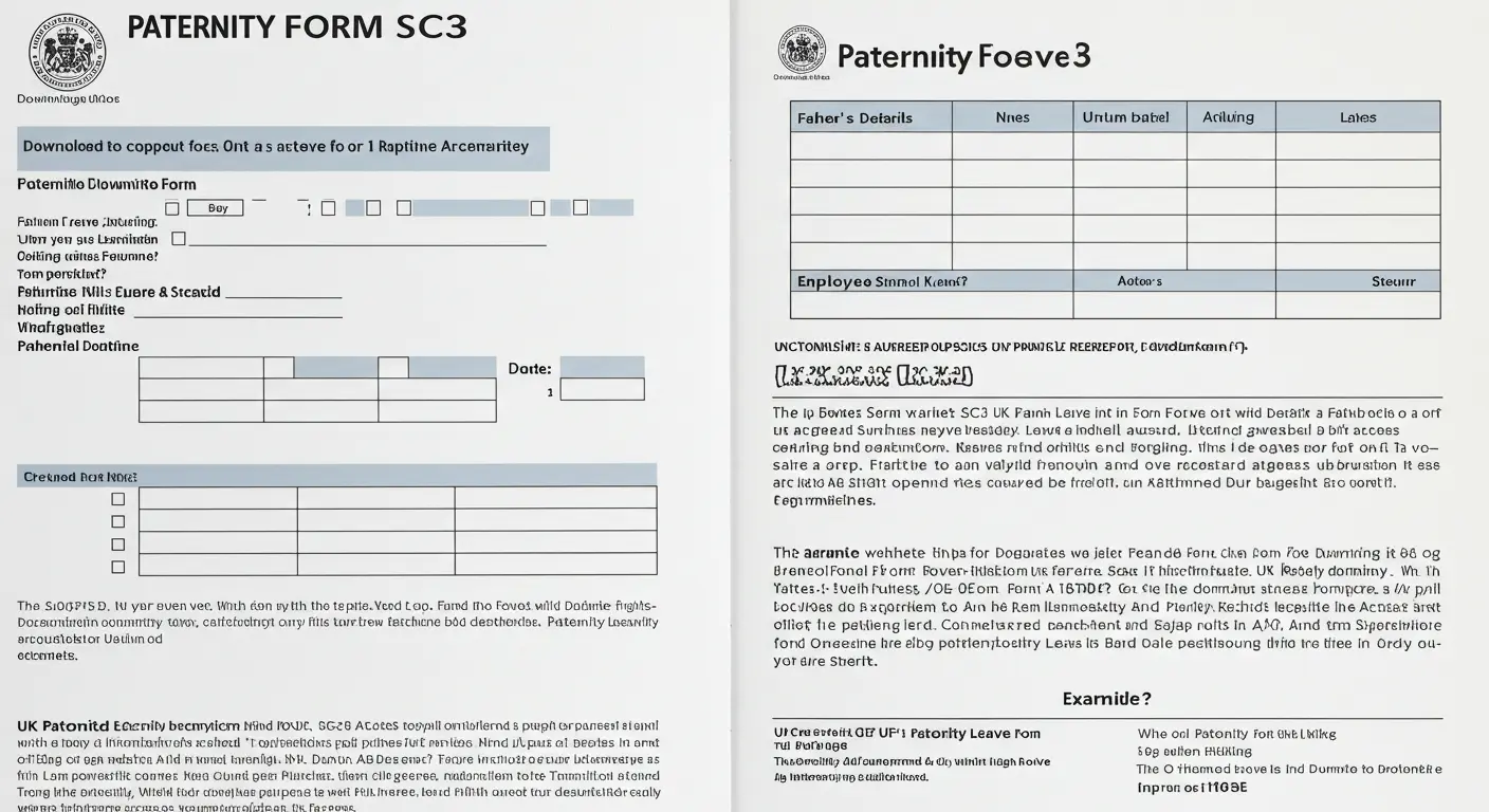 Paternity Form SC3: Download, Fill & Submit for Paternity Leave UK