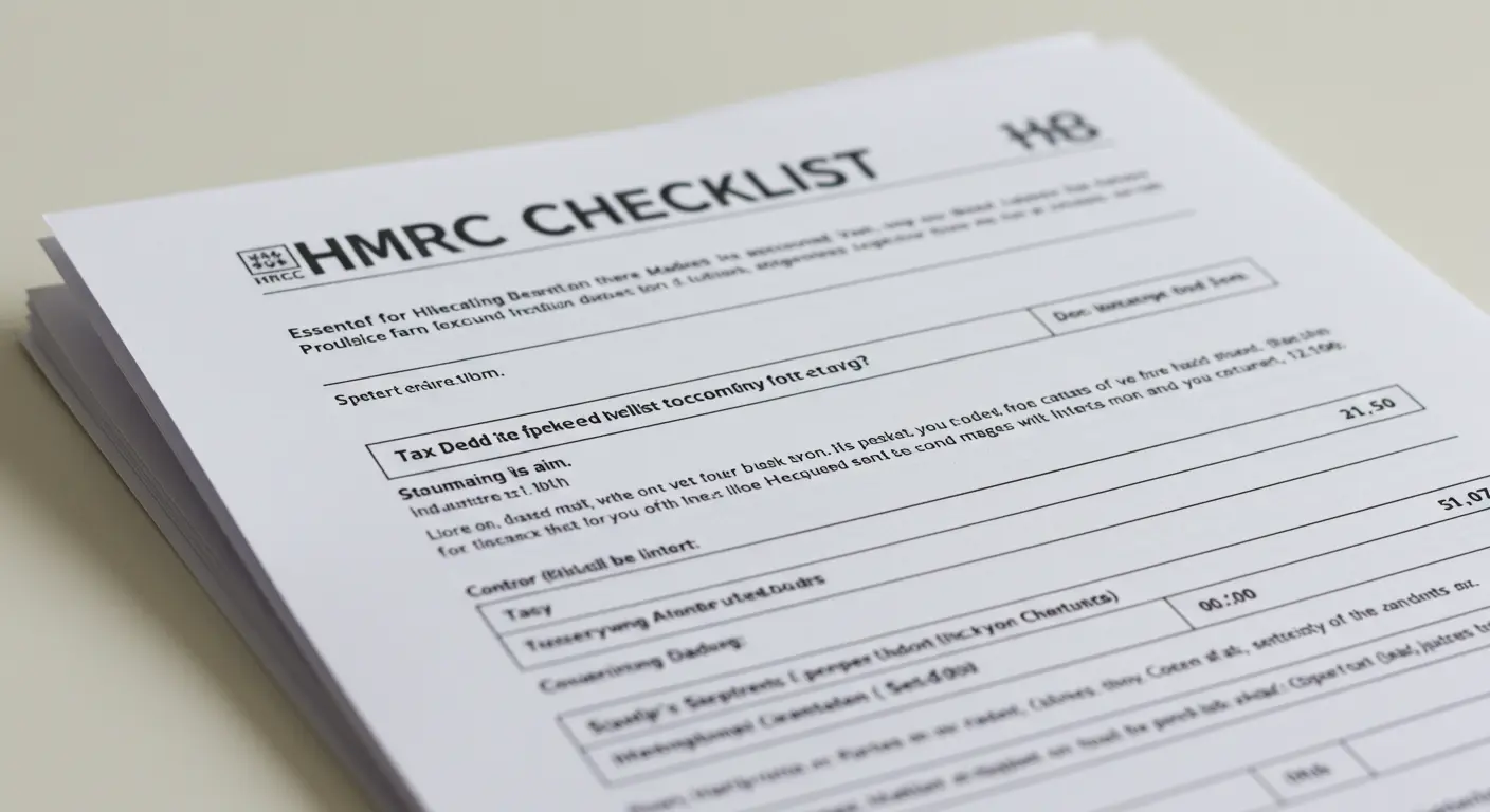 HMRC Starter Checklist p45s Form