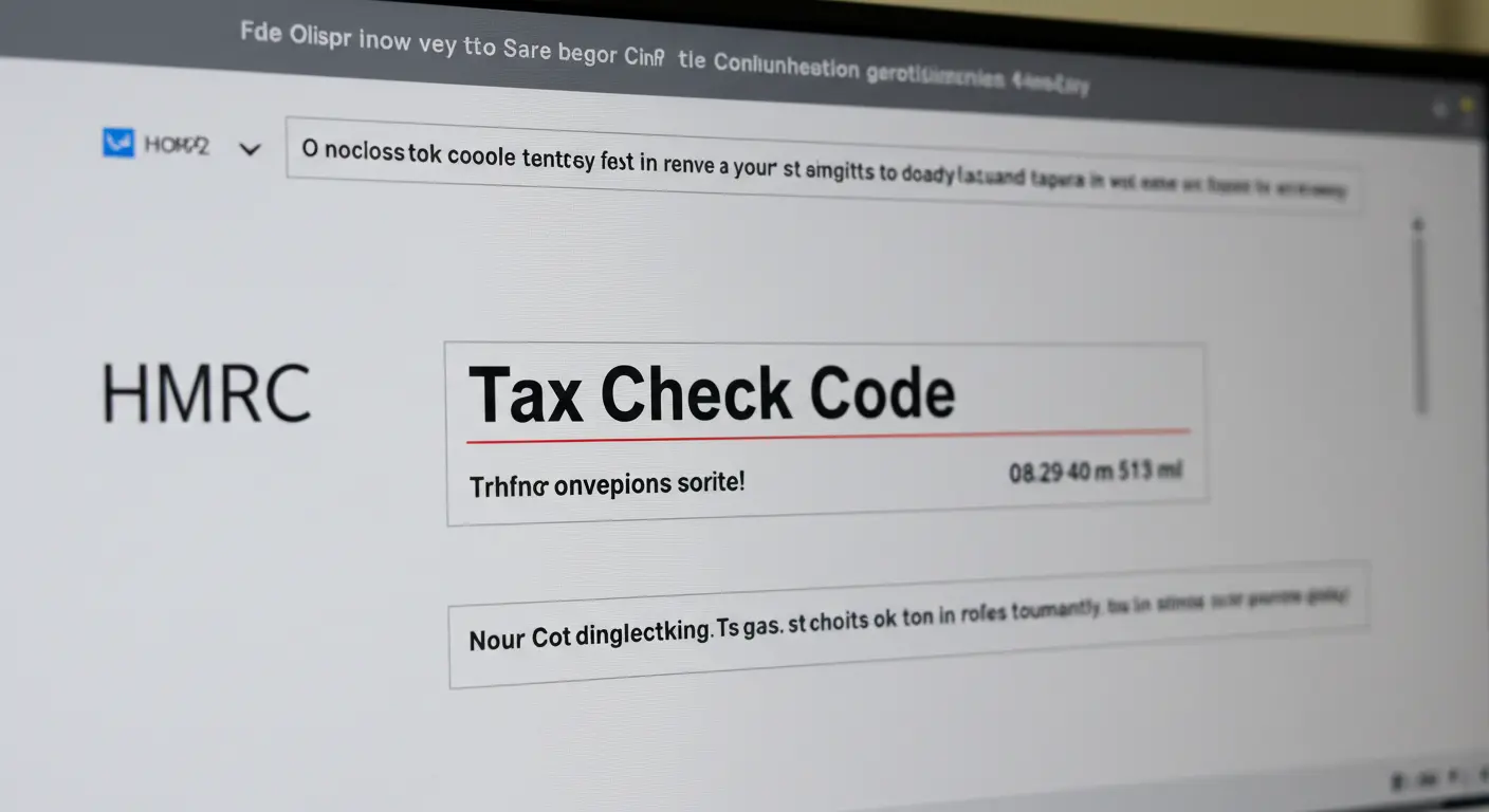 HMRC Tax Check Code