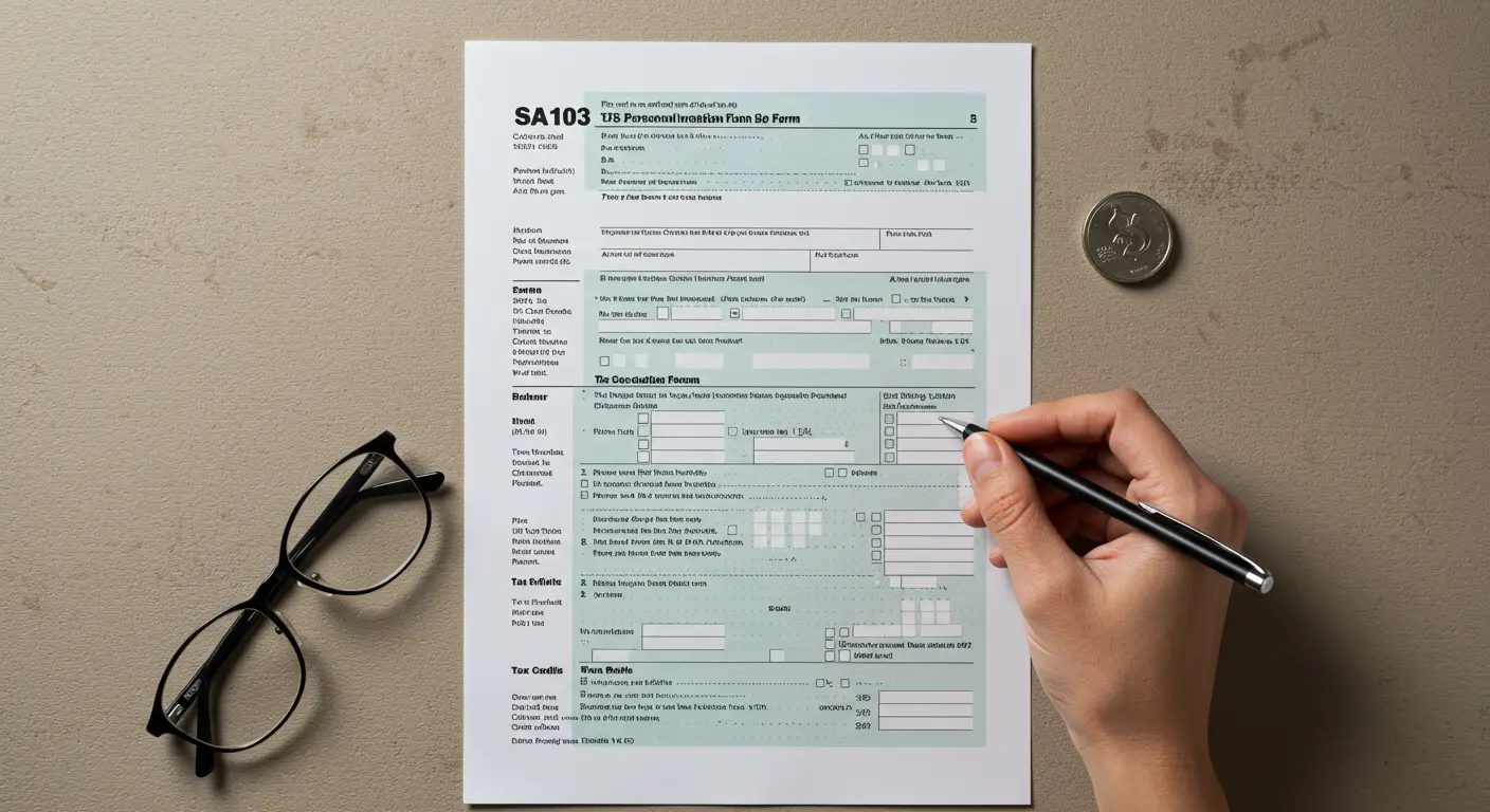 SA103-Form self-employment to HMRC