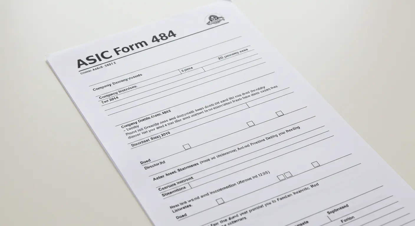 ASIC Form 484