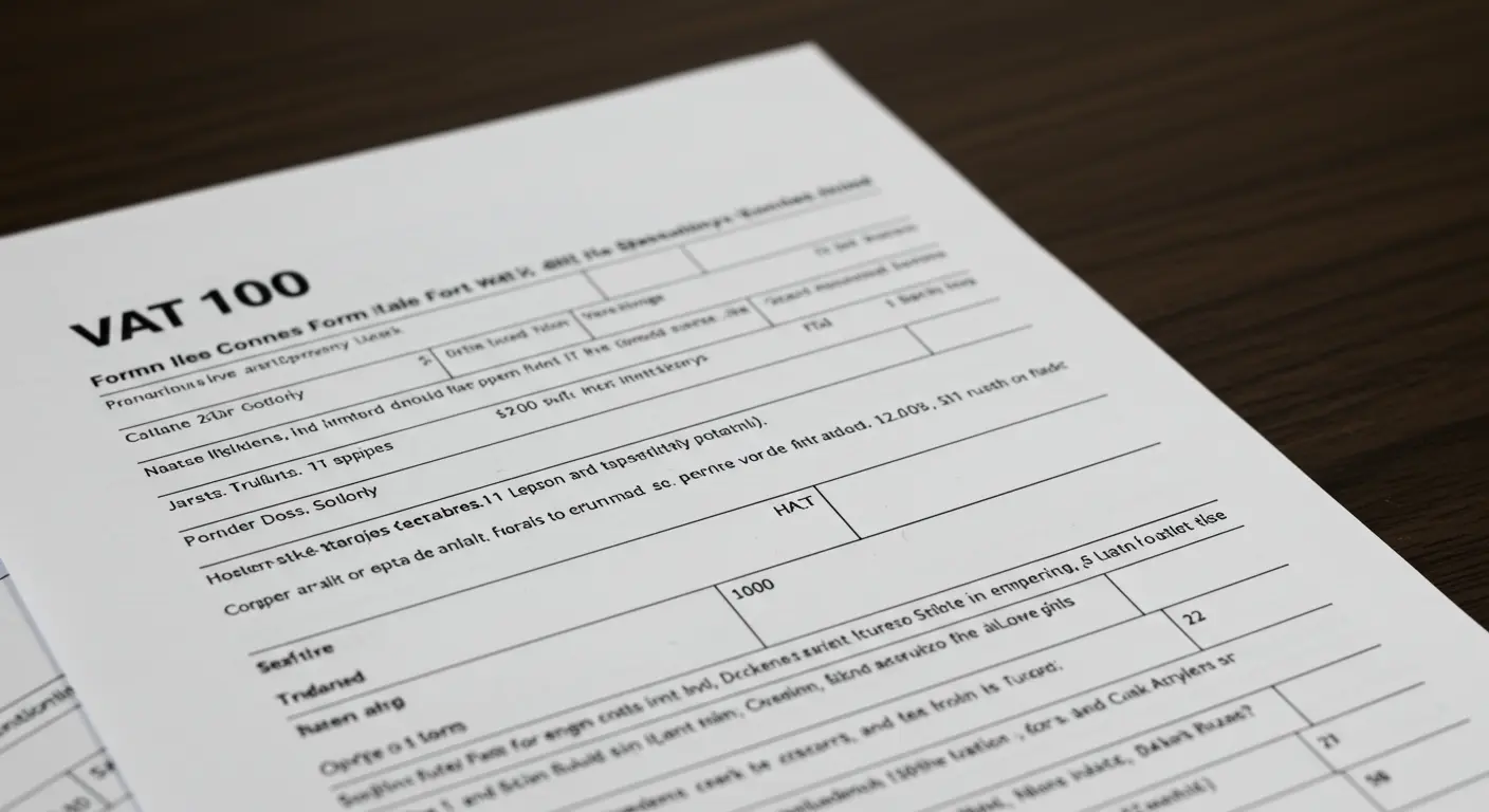 VAT 100 Form Online
