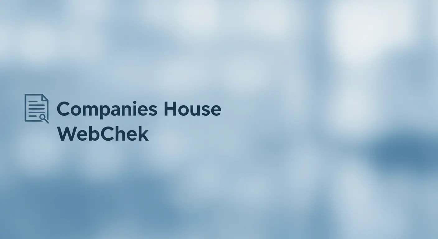 Companies House WebCheck