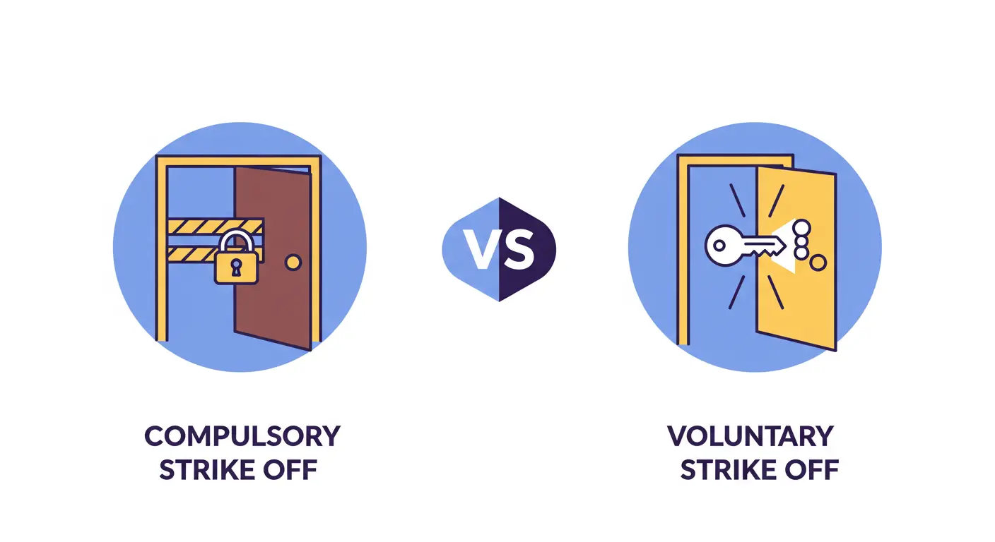 Compulsory vs Voluntary Strike Off Meanings