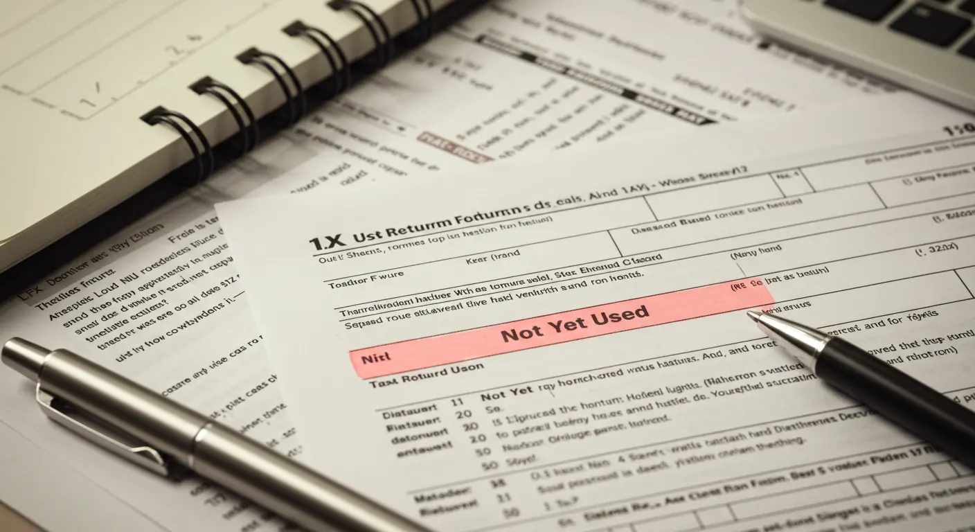 Not Yet Used on UK Tax Return