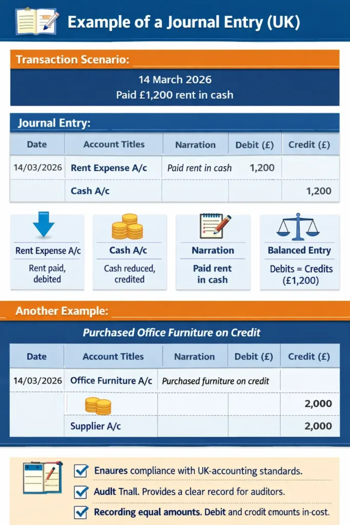 Example of a Journal Entry