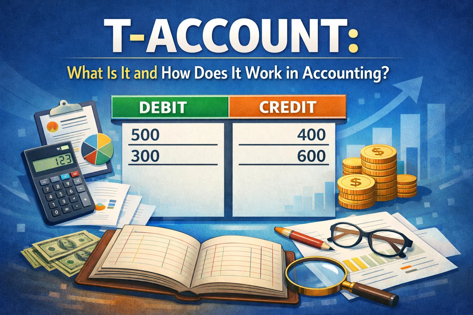 t-account-debit-credit-bookkeeping-visualization Understanding T-accounts and their role in tracking debits and credits.
