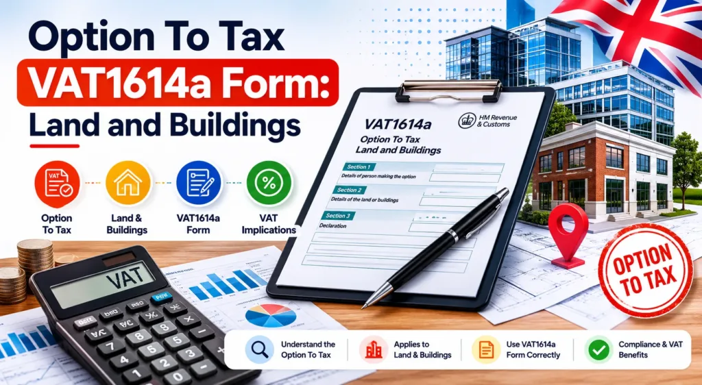 option to tax VAT1614a Form