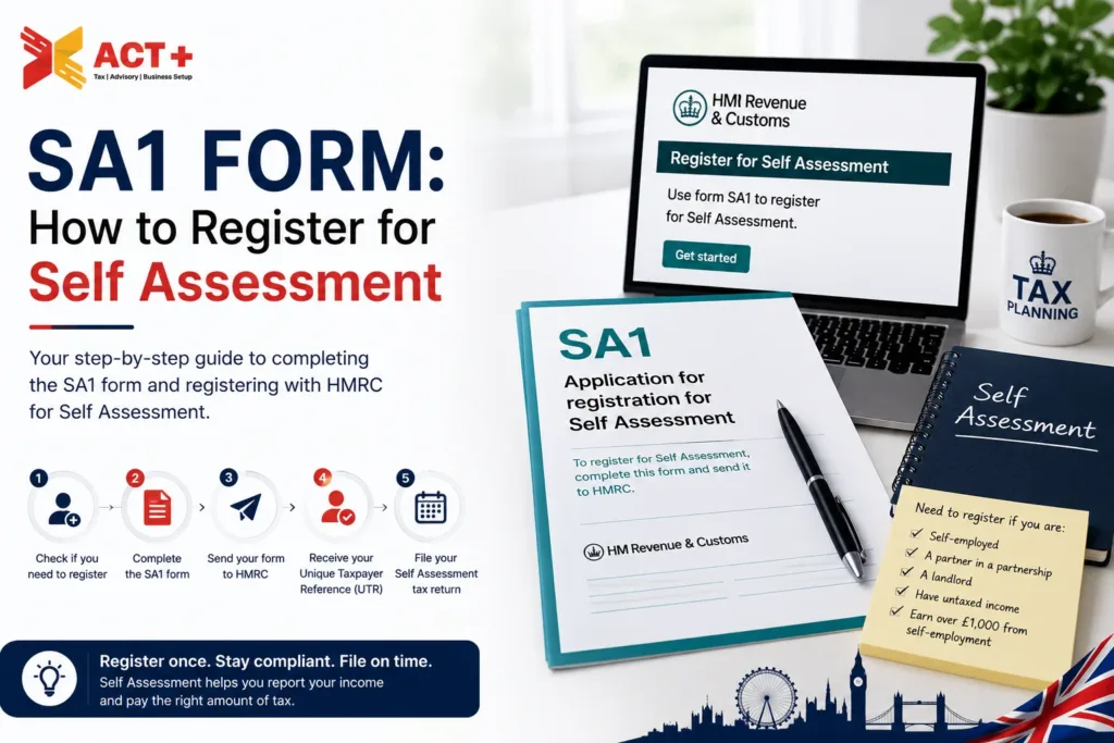 Self Assessment Form SA1 in the UK